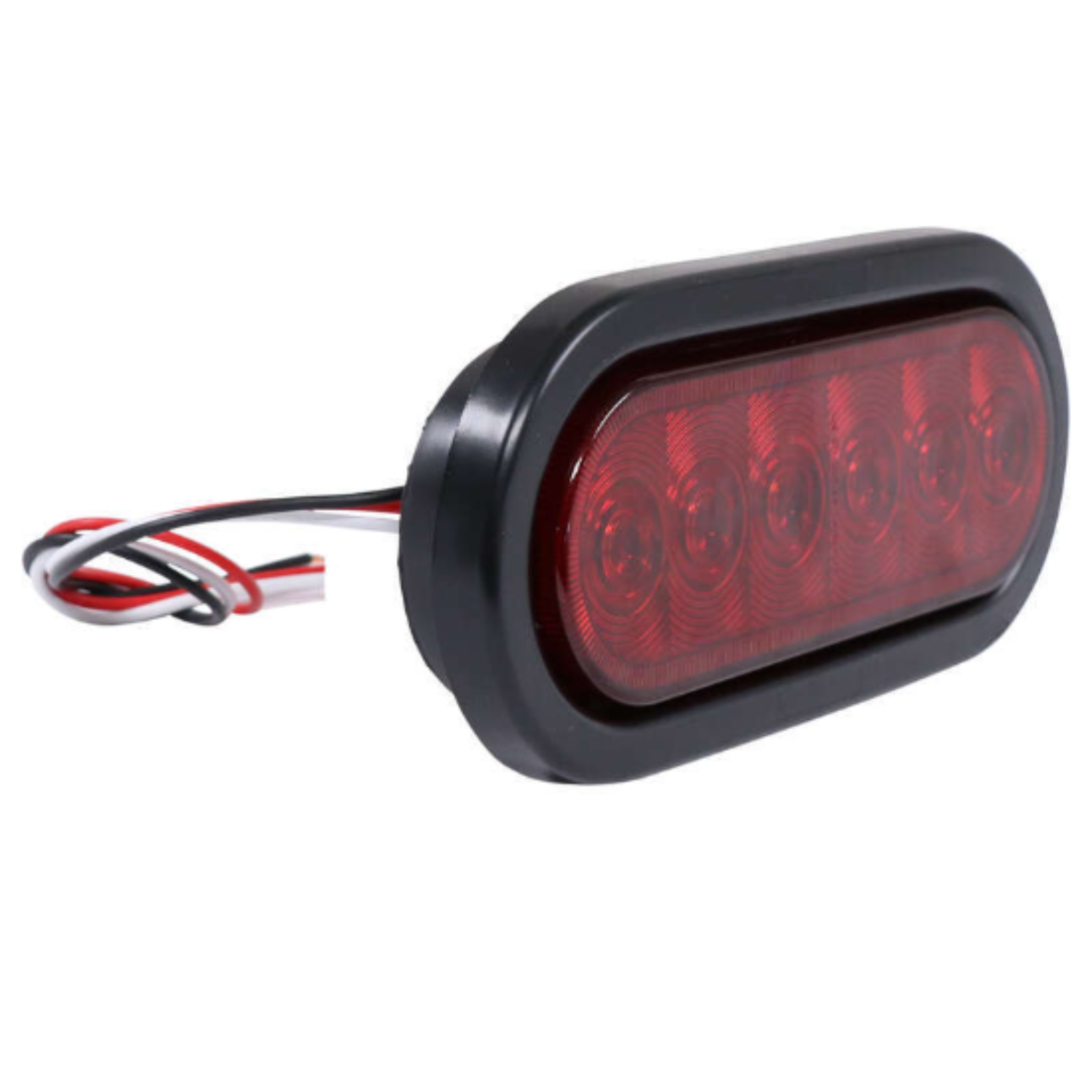 6" Oval LED Trailer Tail Light W/ Grommet - Stop, Turn, Tail